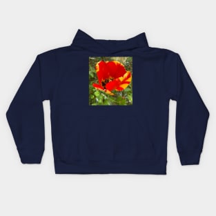 Beautiful Red and Yellow Tulip Kids Hoodie